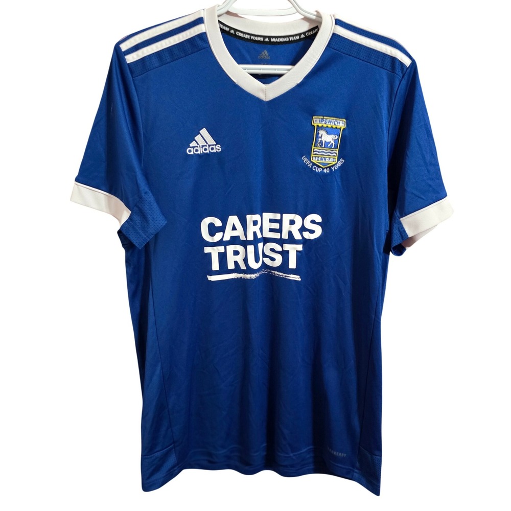 Adidas Ipswich Town 2020-21‎ Home Kit Soccer Jersey Blue Women Medium